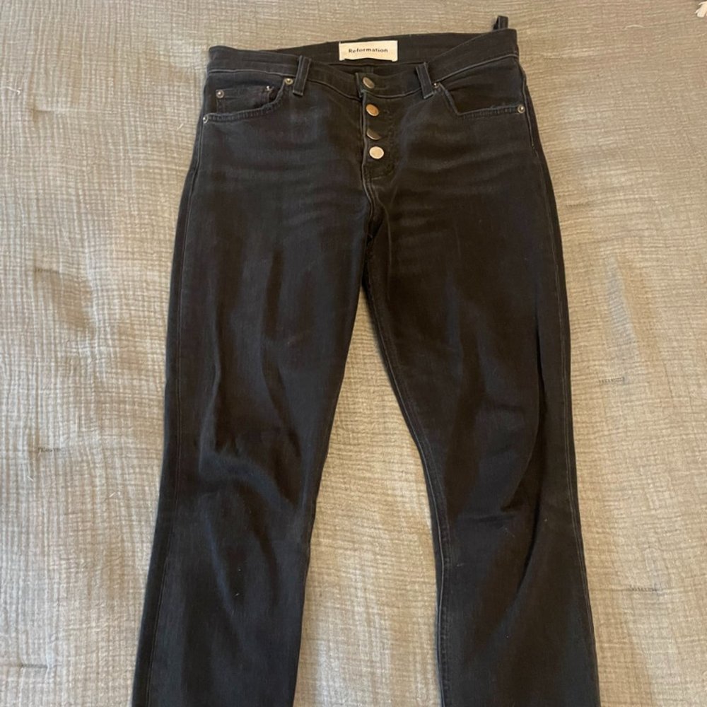 Reformation black jeans
